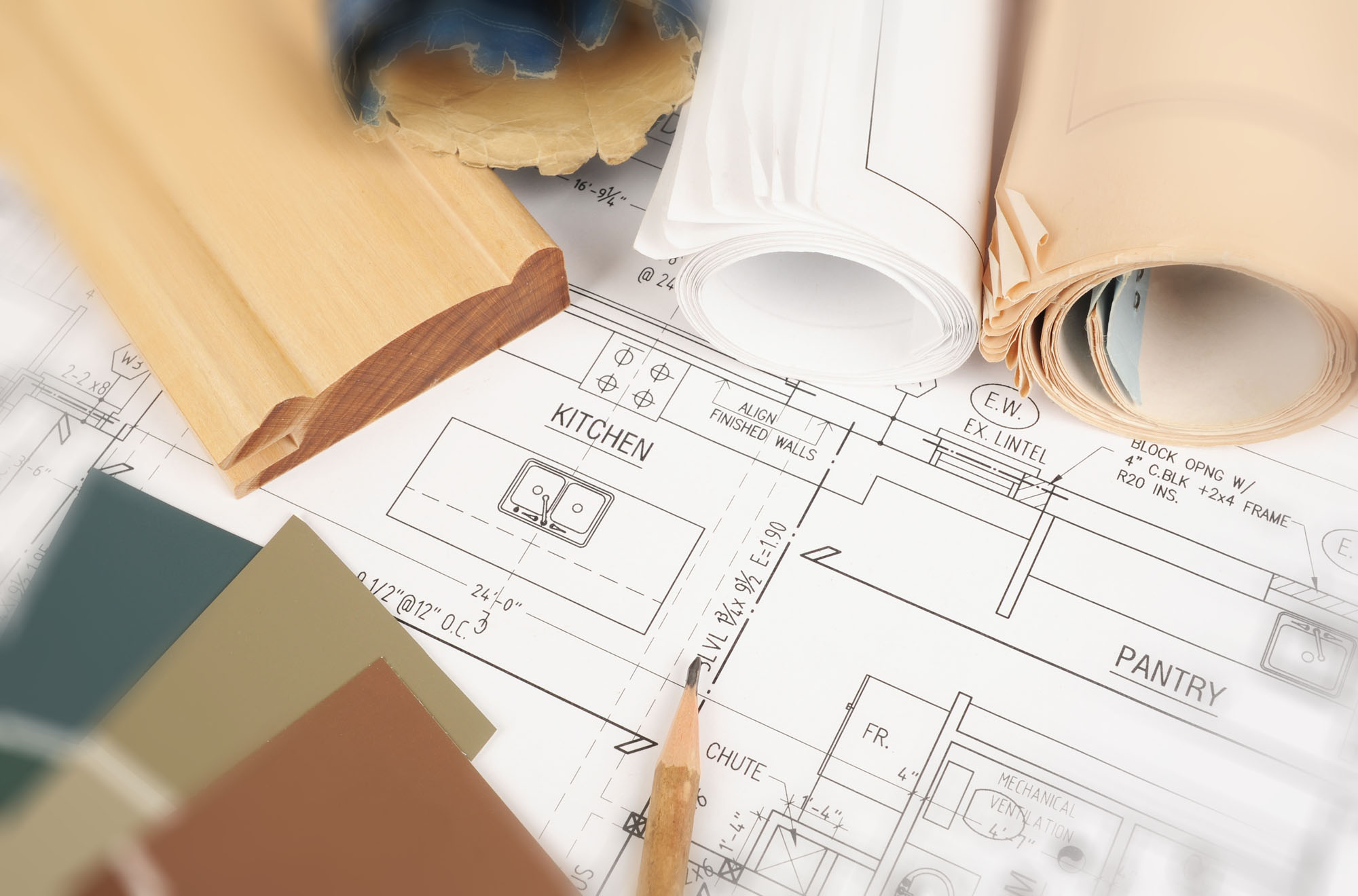 Kitchen Plan with samples